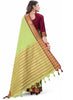 Pure Cotton silk woven design saree with Blouse Piece