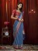 Gala Tessar Silk printed pallu saree with blouse piece